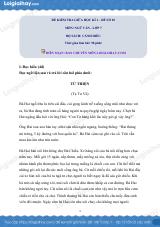 Đề thi giữa kì 1 Văn 7 Cánh diều - Đề số 10